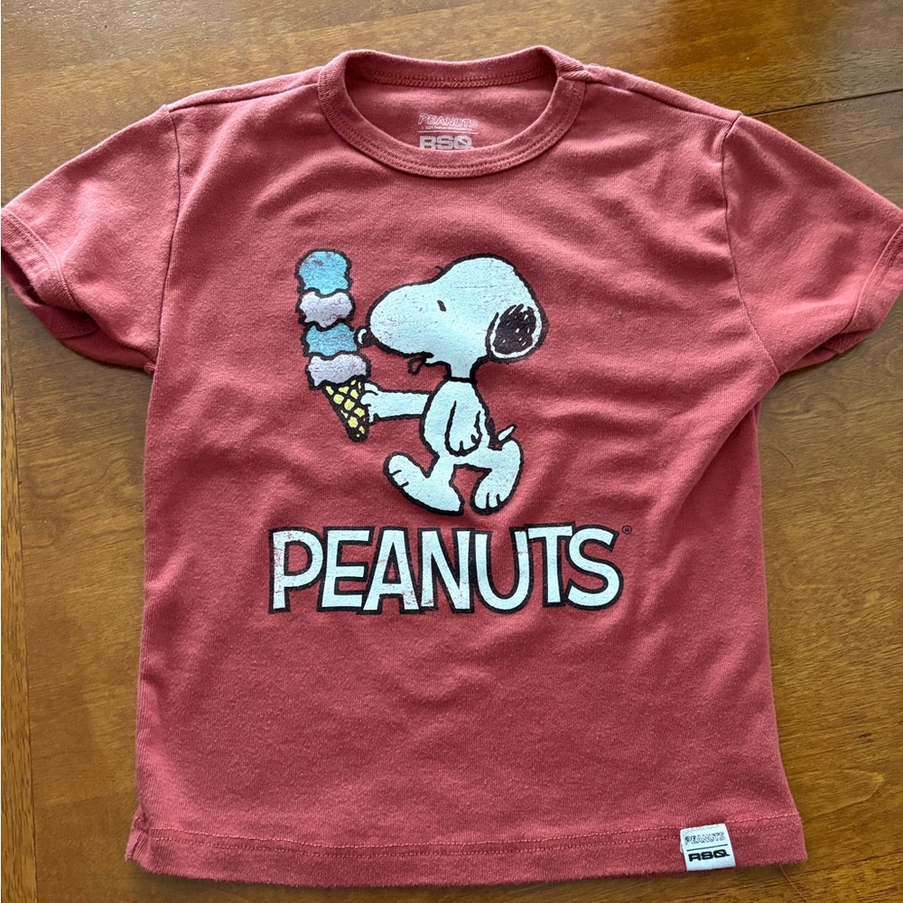RSQ Kids' Maroon Snoopy Ice Cream T-Shirt